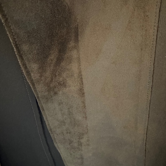 T Tahari Brown Faux Suede Jacket (new) - Picture 8 of 9